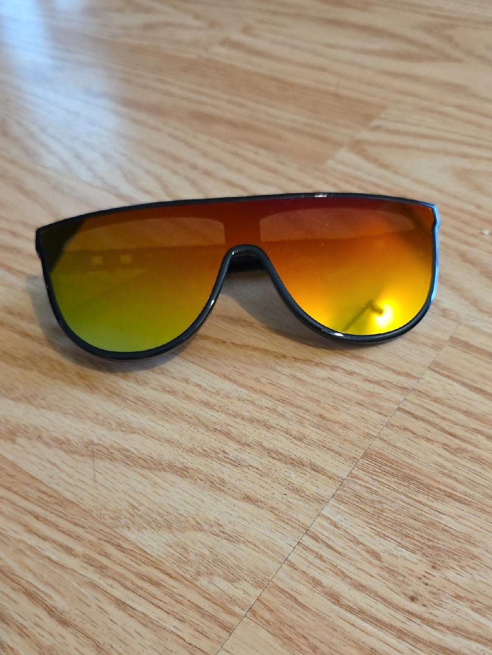 Kurt Geiger Amber-Orange Mirrored Sunglasses